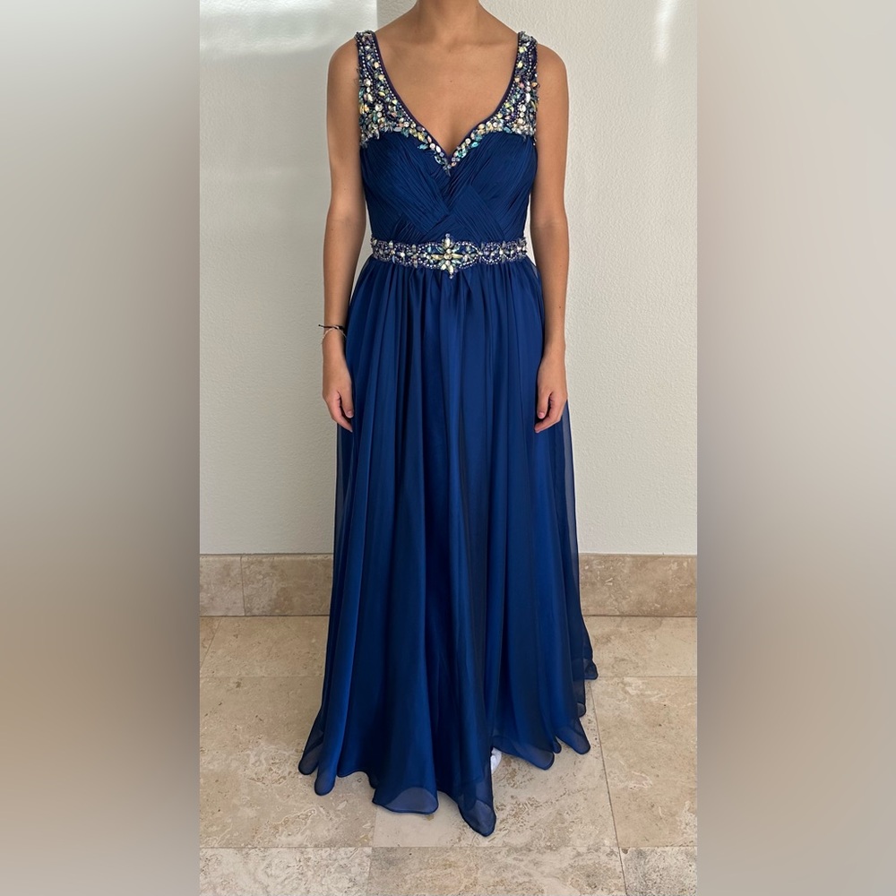 Royal Blue Aspeed Prom Dress
